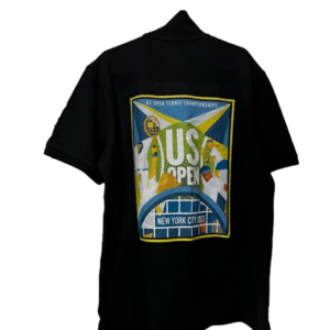 Polo Ralph classic Fit US Open 2023 Black Polo Shirt Women L